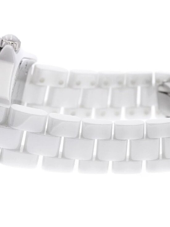 CHANEL J12 H3110 Diamond bezel, 8 diamonds, white ceramic Quartz Ladies_947380